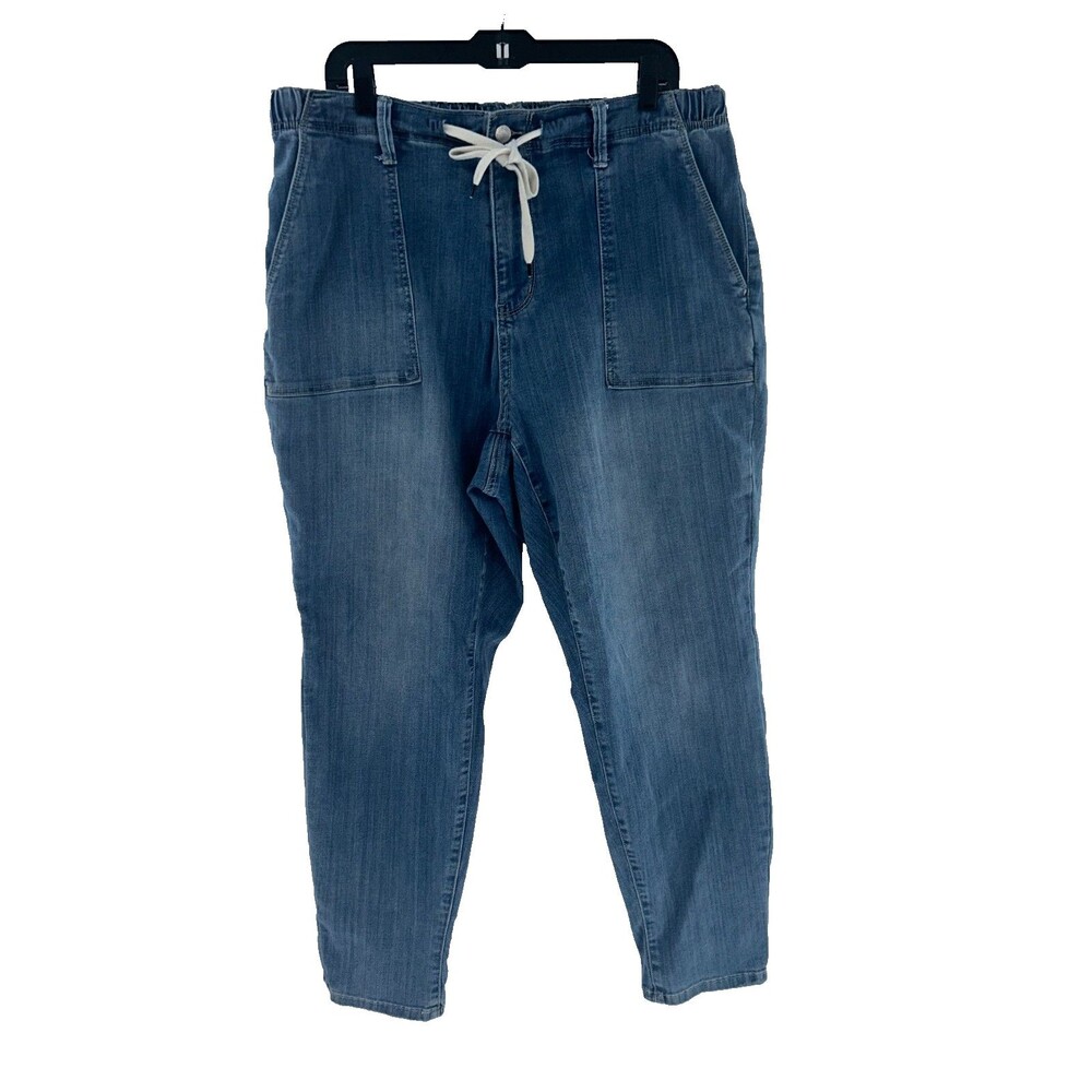 Women's Judy Blue High Rise Drawstring Denim Joggers Size 18W
